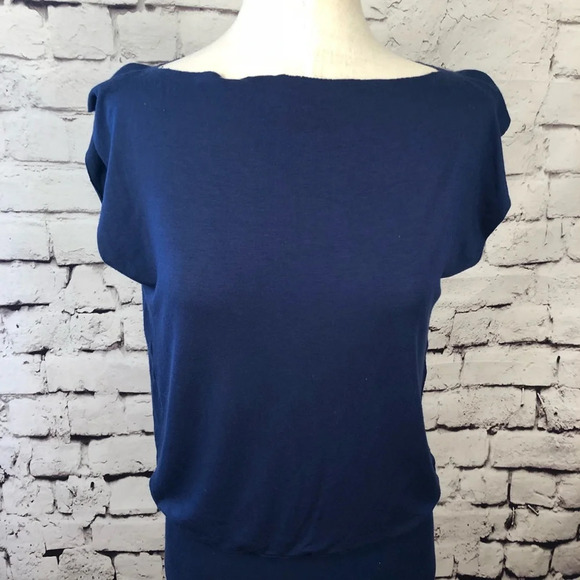Rachel Pally Blue Modal Open Back Mini Dress - Picture 3 of 8